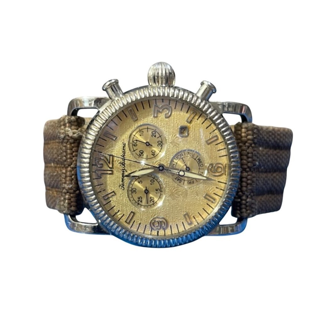 Tommy Bahama Men's Watch TB 1021 Sterling Swiss VTG 40mm (READ) - Picture 3 of 13